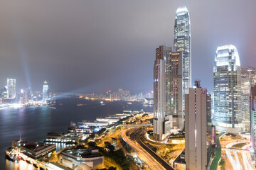 Wall Mural - Victoria Harbour Night