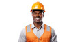 © CStock - Attractive African American engineer isolated on transparent background,PNG image.
