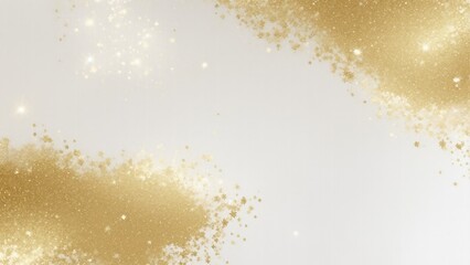 White and Gold Foil Glitter Texture Background