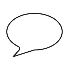 Wall Mural - Speech bubble icon, empty chat icon template, vector illustration. eps 10 