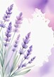 Lavender Watercolor Painting By Artist Michelle