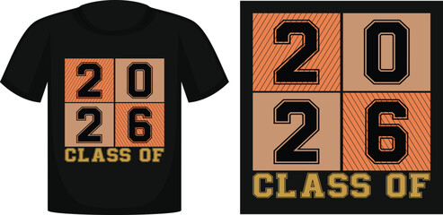 Wall Mural - SENIOR CLASS OF 2026 , Class of 2026 ,Senior class 2026 T-shirt , T-SHIRT DESIGN 