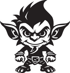 Micro Mischief Masters Goblin Vector Wee Whispers Black Goblin Logo Icon