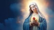 © sambath - Mary Mother mystical rose, immaculate heart, beautiful loving expression