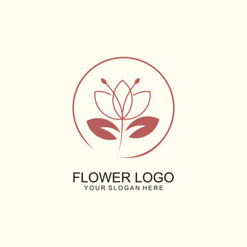 Colorful abstract flower logo for business
