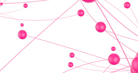 The structure of the network connection of points and lines. Data technology.