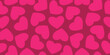 © Pixel-Shot - Many hearts on red background. Seamless pattern for Valentine's Day