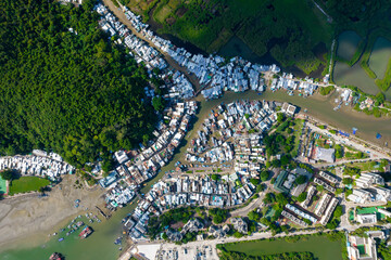 Tai O village in Hong Kong