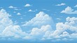 Cartoon blue sky background, old school style.