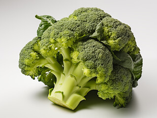 Wall Mural - Juicy broccoli isolated on a white studio background