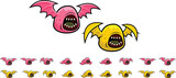 Fototapeta Dinusie - Alien Bat Monster Animated Character Sprite