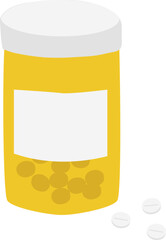 Poster - pill medicine doodle style