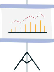 Wall Mural - growth bar chart doodle style