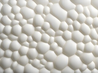 Canvas Print - background from white balls of foam, illustration