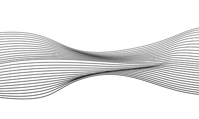 Wall Mural - Abstract wave lines vector background