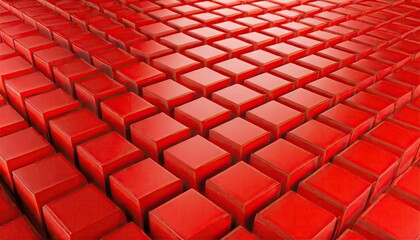 Wall Mural - Abstract of red cube background.