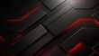 Abstract black grey metallic overlap red light hexagon mesh design modern luxury futuristic technology background