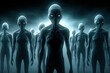 fiction science conspiracy invasion extraterrestrial group alien Illustration