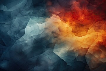 Fototapete - Bright, multicolored abstraction techniques using various methods, background, Illustration for cover, interior design, AI generative.