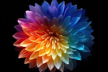 Fototapete - Bright, multicolored abstraction illustrating the symbolic meaning, background, Illustration for cover, interior design, AI generative.
