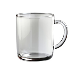 Canvas Print - Empty clear beaker isolated on white, PNG