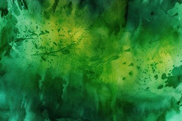 Poster - banner wide design space copy background art watercolor background grunge abstract green