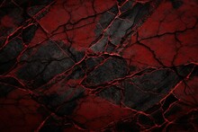 Background Stone Red Dark Veins Cracks Texture Rock Toned Background Rough Abstract Black Red