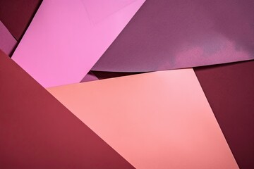 Wall Mural - banner web design space copy background pink geometric abstract paper colored old composition