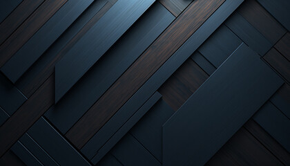 Wall Mural - 3d dark geometric wallpaper