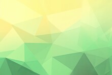 Long Wide Banner Design Space Background Gradient Color Lines Triangles Shape Geometric Background Abstract Green Yellow Light