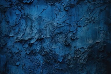 destruction collapsed crushed broken stressed close cracks wall building old painted surface concrete rough toned design background texture blue navy dark black