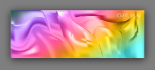 Colorful gradient background. Template for poster, banner, interior, web design and creative ideas