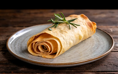 Wall Mural - Capture the essence of Lavash in a mouthwatering food photography shot