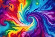 Hippie design with Tie dye colors and swirl pattern