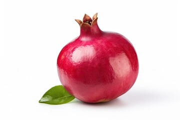 Wall Mural - Pomegranate isolated white background depth of field