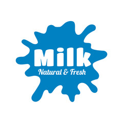 Canvas Print - Fresh milk logo concept. Milk logo isolated vector emblem