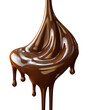 a liquid chocolate flowing down