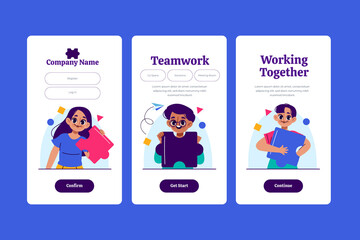 Canvas Print - Teamwork app design