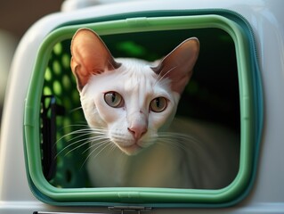 Wall Mural - cat in a window