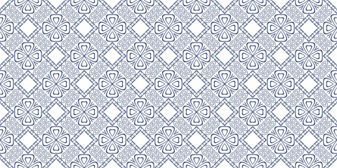 Fototapete - Ornament from rhombuses. Patterned ornament with rhombuses, seamless pattern.