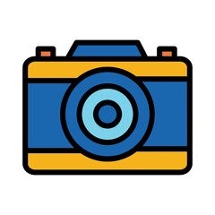 Sticker - App Camera Mobile Filled Outline Icon