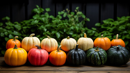 Wall Mural - pumpkin on the vine HD 8K wallpaper Stock Photographic Image 