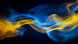 © mantasha - Blue and yellow smoke wallpaper