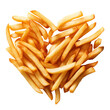French fries in heart shape, French Fries lover