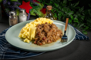 Poster - Bigos - traditional Polish food.