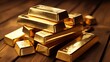 a stack of gold bars