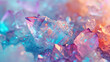 A close look at a cluster of healing crystals