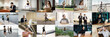 Collage of photos with people doing their favorite thing hobbies, work, running, yoga.