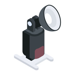 Sticker - Get this isometric icon of light diffuser 