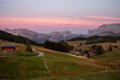 Sonnenuntergang Bergpanorama in Südtirol